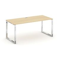 Style Project Direct Lux Стол письменный M-SN-6O.SR-026.M Акация Лорка/Нержавеющая Сталь/Хром 1980*8