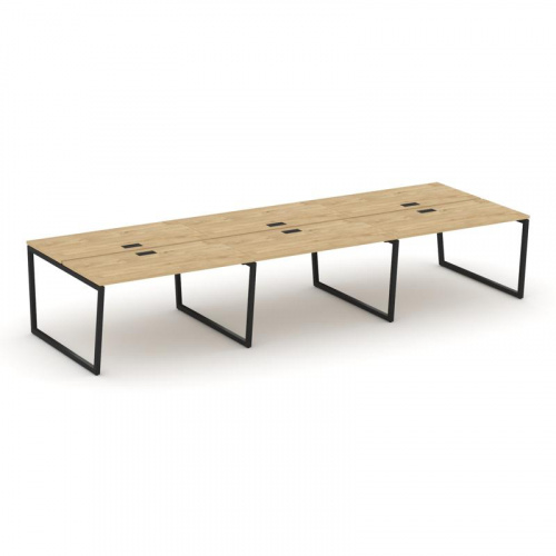 Style Project Рабочая станция 2-х сторон. SN-4T2.DRS-083 Акация Лорка/Металл Антрацит/Заглушка Пласт