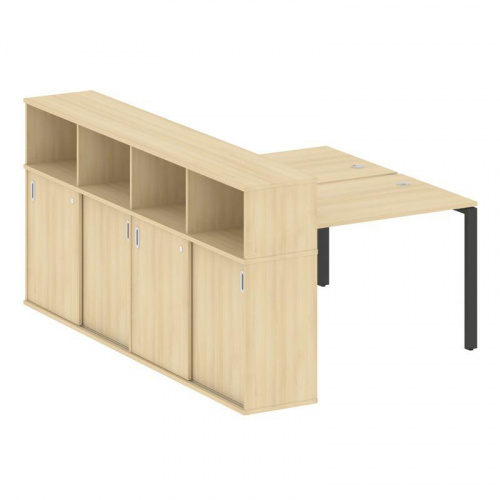 Бенч-система с шкафом-купе на П-обр. м/к Metal System БП.РС-СШК-4.2 фото 2