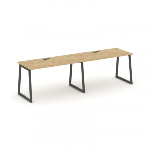 Style Project Рабочая станция 1 сторон. SN-4T1.ORS-002 Акация Лорка/Металл Антрацит/Заглушка Пластик фото 11