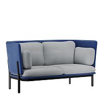 Stato Диван двухместный с низкой спинкой STA-02L Like 785/Like 992/Металл Черный 1730*850*855