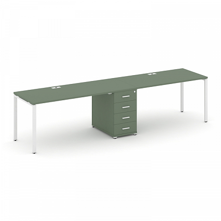 Бенч-система на 2 места с 1 опорной тумбой Concept CN.ORS-401