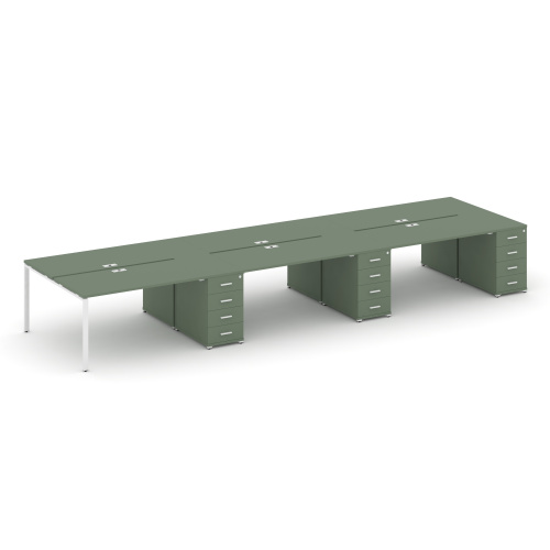 Бенч-система на 6 мест с 3 опорными тумбами Concept CN.DRS-457 Бенч-система на 6 мест с 3 опорными тумбами Concept CN.DRS-457