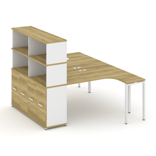 Бенч-система с опорным шкафом-купе с надставкой Concept CN.DSA-221 фото 11