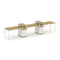 Бенч-система на 3 места с 2 опорными тумбами Concept CN.ORS-454