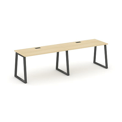 Style Project Рабочая станция 1 сторон. SN-6T1.ORS-023 Акация Лорка/Металл Антрацит/Заглушка Пластик