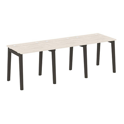 Onix Wood Рабочая станция OW.RS-3.0.7 Денвер Светлый/Дуб Темный/Металл Антрацит 2340*720*750