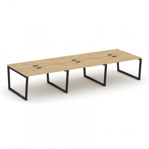 Style Project Рабочая станция 2-х сторон. SN-5T2.DRS-083 Акация Лорка/Металл Антрацит/Заглушка Пласт