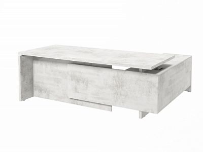 Стол с опорной тумбой FB-121L.DD Хромикс белый