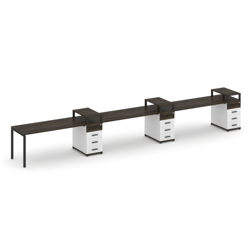 Бенч-система на 3 места с 3 опорными тумбами Concept CN.ORS-460 фото 9