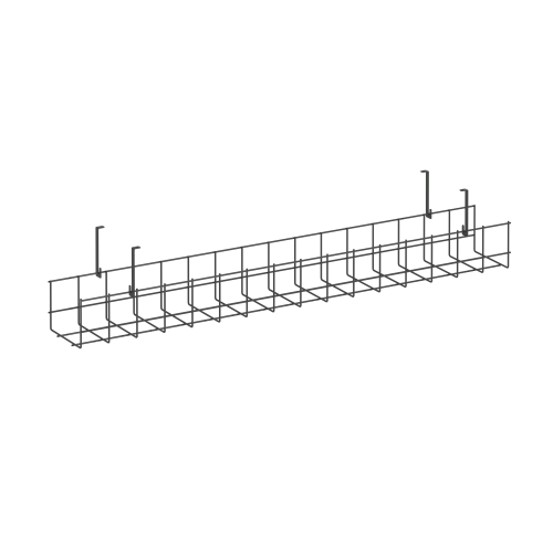 Кабель-канал сетчатый узкий KK-S-80U Металл Черный 805*131*154 фото 2