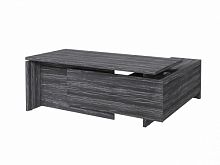 Стол с опорной тумбой FB-119R.DD Древесина Графит