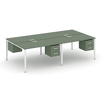 Бенч-система на 4 места с подвесными тумбами Concept CN.DRS-134