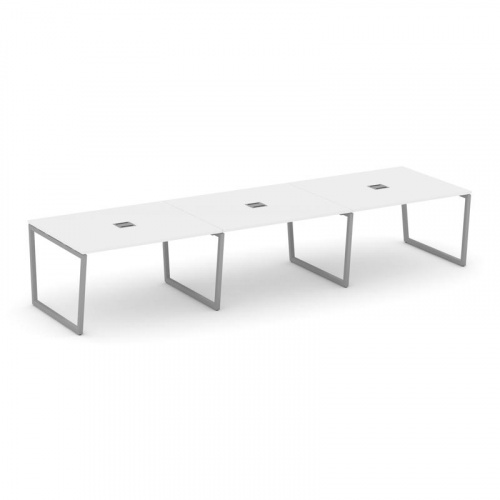 Style Project Стол переговорный SN-4T2.SPRG-054 Акация Лорка/Металл Антрацит/Заглушка Металл Антраци фото 15