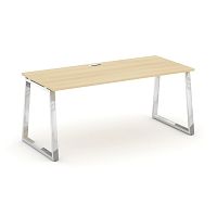 Style Project Direct Lux Стол письменный M-SN-6T1.SR-026.M Акация Лорка/Нержавеющая Сталь/Хром 1980*