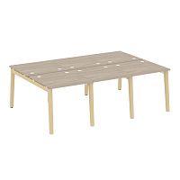 Onix Wood Рабочая станция OW.D.RS-6.0.8 Дуб Аттик/Дуб Светлый/Металл Белый 2340*1635*750