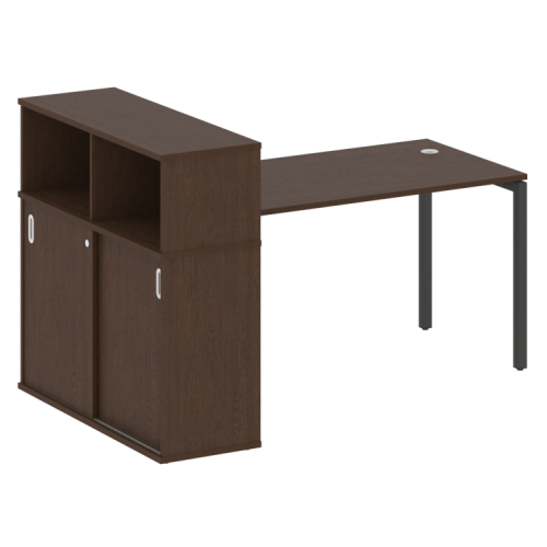Стол офисный с шкафом-купе на П-обр. м/к Metal System Quattro 40БП.РС-СШК-3.3 фото 9 Стол офисный с шкафом-купе на П-обр. м/к Metal System Quattro 40БП.РС-СШК-3.3 фото 9