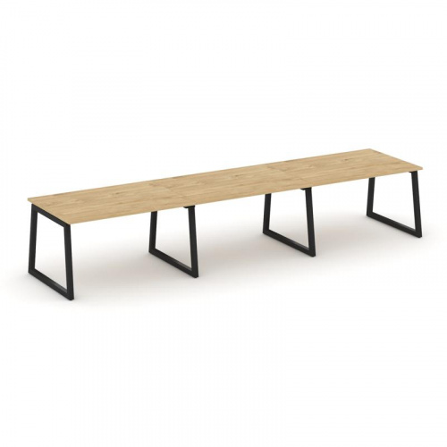 Style Project Стол переговорный SN-5T1.SPRG-023.3 Акация Лорка/Металл Антрацит 4410*980*750 фото 3