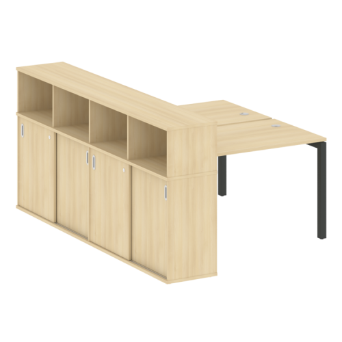 Бенч-система с шкафом-купе на П-обр. м/к Metal System Quattro 50БП.РС-СШК-4.2 фото 11 Бенч-система с шкафом-купе на П-обр. м/к Metal System Quattro 50БП.РС-СШК-4.2 фото 11