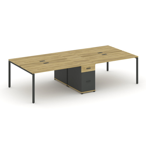 Бенч-система на 4 места с 1 опорной тумбой Concept CN.DRS-424 фото 4 Бенч-система на 4 места с 1 опорной тумбой Concept CN.DRS-424 фото 4