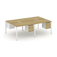 Бенч-система на 4 места с подвесными тумбами Concept CN.DRS-134