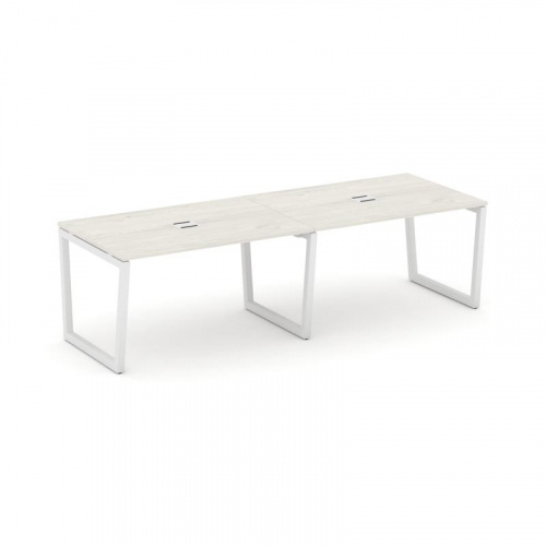 Style Project Стол переговорный SN-5T2.SPRG-012 Акация Лорка/Металл Антрацит/Заглушка Металл Антраци фото 13