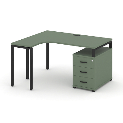 Стол эргономичный с опорной тумбой Concept CN.SA-303(L)