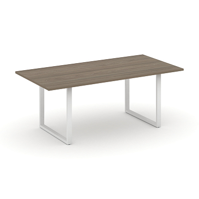 Style Project Direct Стол переговорный SN-6O.SPRG-198.3 Вяз Благородный/Металл Белый 1980*980*750