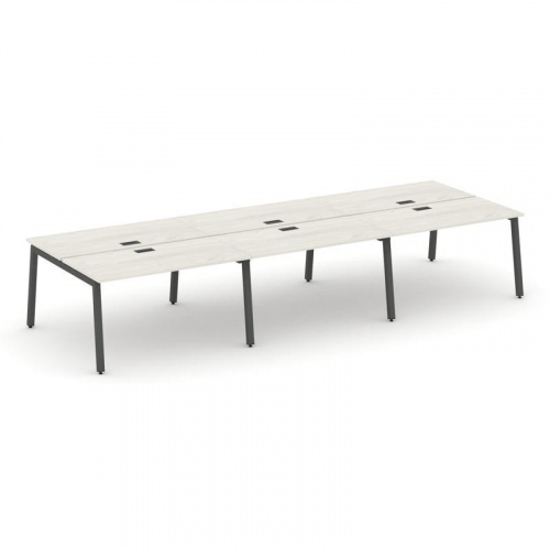 Style Project Рабочая станция 2-х сторон. SN-5A.DRS-074 Дуб Наварра/Металл Белый 4740*1432*750 фото 15