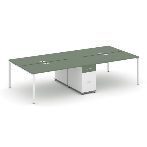 Бенч-система на 4 места с 1 опорной тумбой Concept CN.DRS-424 фото 5 Бенч-система на 4 места с 1 опорной тумбой Concept CN.DRS-424 фото 5