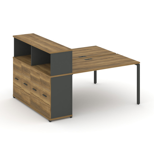 Бенч-система с опорным распашным шкафом Concept CN.DRS-228 Бенч-система с опорным распашным шкафом Concept CN.DRS-228