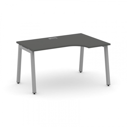 Style Project Стол рабочий эргоном. SN-5A.SPA-001(R) Тиквуд Светлый/Металл Антрацит 1380*600/980*750 фото 6