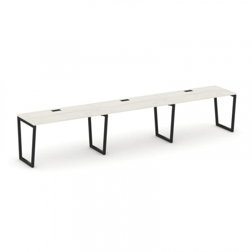 Style Project Рабочая станция 1 сторон. SN-4T2.ORS-041 Акация Лорка/Металл Антрацит/Заглушка Пластик фото 6