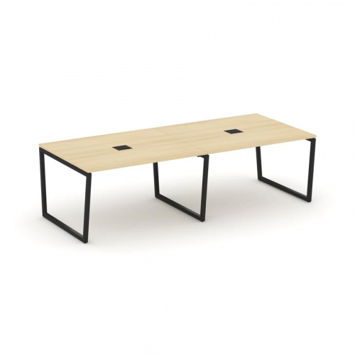 Style Project Стол переговорный SN-4T2.SPRG-042 Акация Лорка/Металл Антрацит/Заглушка Металл Антраци фото 19