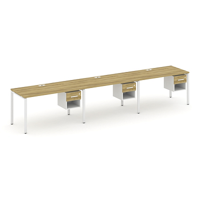 Бенч-система на 3 места с подвесными тумбами Concept CN.ORS-139