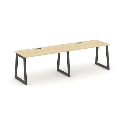 Style Project Рабочая станция 1 сторон. SN-5T1.ORS-012 Акация Лорка/Металл Антрацит/Заглушка Пластик