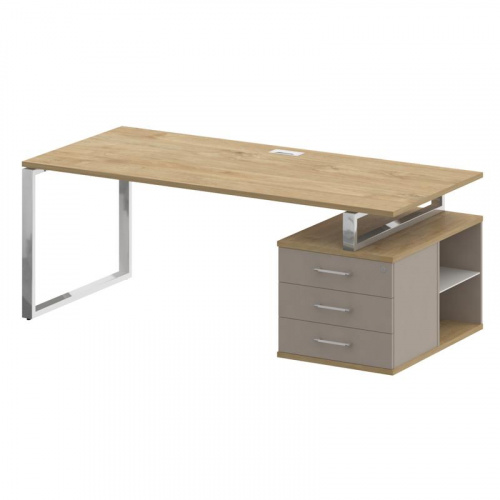 Стол руководителя с опорной тумбой Shift SK.SRT-200 (R)