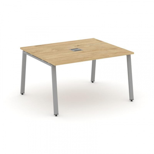 Style Project Стол переговорный SN-6A.SPRG-033 Акация Лорка/Металл Белый 1380*1180*750 фото 2