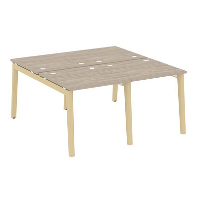 Onix Wood Рабочая станция OW.D.RS-4.0.8 Дуб Аттик/Дуб Светлый/Металл Белый 1560*1635*750