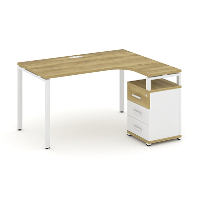 Стол эргономичный с опорной тумбой Concept CN.SA-305(R)