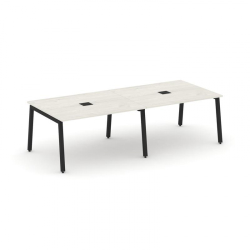 Style Project Стол переговорный SN-5A.SPRG-042 Акация Лорка/Металл Белый 2360*1180*750 фото 14