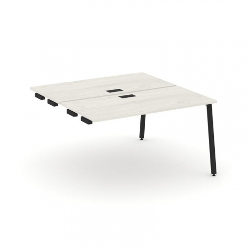 Style Project Стол-приставка к опор. элем. SN-4A.DPRS-013 Дуб Наварра/Металл Антрацит 1380*1432*750 фото 3