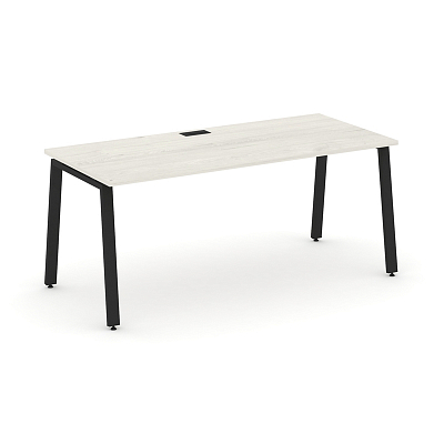 Style Project Direct Стол письменный SN-6A.SR-024.M Дуб Наварра/Металл Черный/Заглушка Металл Черный