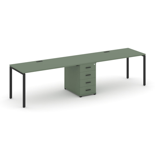 Бенч-система на 2 места с 1 опорной тумбой Concept CN.ORS-401