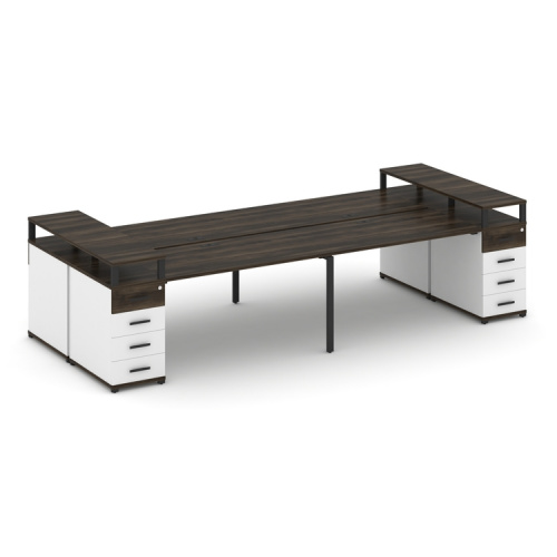 Бенч-система на 4 места с 2 опорными тумбами Concept CN.DRS-443 фото 9 Бенч-система на 4 места с 2 опорными тумбами Concept CN.DRS-443 фото 9