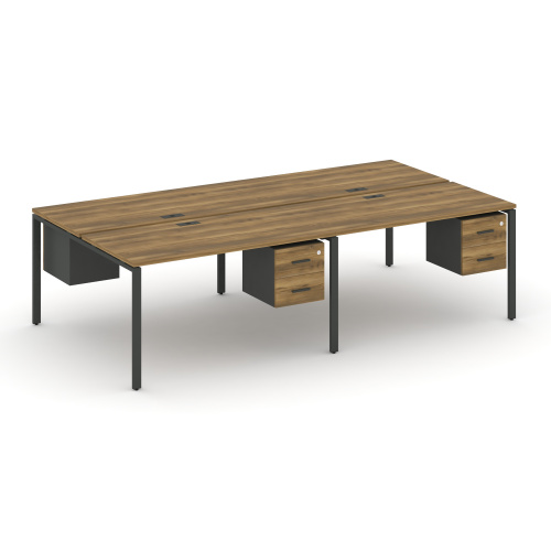 Бенч-система на 4 места с подвесными тумбами Concept CN.DRS-134