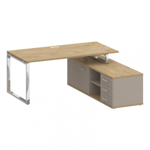 Стол руководителя с опорной греденцией Shift SK.SRG-180 (R) Стол руководителя с опорной греденцией Shift SK.SRG-180 (R)