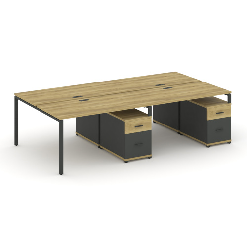 Бенч-система на 4 места с 2 опорными тумбами Concept CN.DRS-324 фото 4 Бенч-система на 4 места с 2 опорными тумбами Concept CN.DRS-324 фото 4