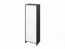 Шкаф для документов FI-571.G Древесина Графит/Мрамор Леванто белый