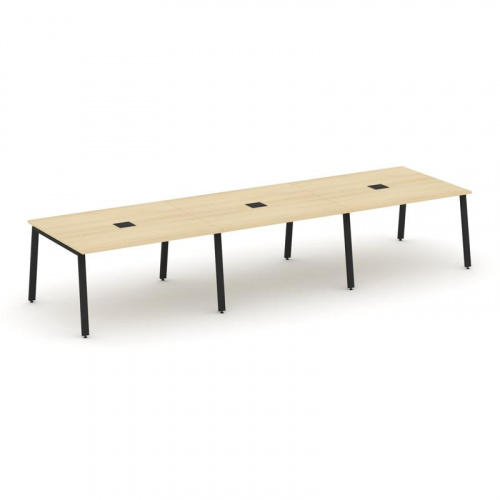 Style Project Стол переговорный SN-6A.SPRG-052 Дуб Наварра/Металл Антрацит 3540*1180*750